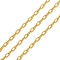 Brass Cable Chains, Soldered, with Spool, Golden, 3.5x2x0.5mm, about 32.81 Feet(10m)/Roll
