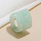 Rectangle Acrylic Finger Rings for Women, Aquamarine, Inner Diameter: 17mm