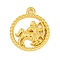 Twelve Constellations Alloy Pendants, Sagittarius, 22.5x19x2.5mm, Hole: 1.8mm