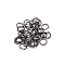 Iron Open Jump Rings, Gunmetal, 3x0.5mm