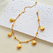 Bohemia Style Ocean Theme 304 Stainless Steel Anklets, Golden, Shell Shape, 7-7/8 inch(200mm)