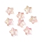Electroplate Glass Beads, Star, Pink, 8.5x8.5x4mm, Hole: 1mm