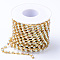 Iron Rhinestone Strass Chains, with Spool, Rhinestone Cup Chains, Crystal AB, 2mm, about 10yards/roll