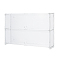 2-Tier Transparent Acrylic Minifigures Display Case, Holds up to 16 Toys, for Dustproofing Car Building Block Toy Models, Rectangle, Rectangle, 40.6x9.35x26.6cm