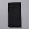 Rectangle Velvet with Steel Glasses Case, Portable Squeeze Top Soft Storage Bag, Anti-scratch Glass Bag Protector, Black, 180x95x4mm