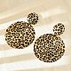 Orecchini pendenti in lega con stampa leopardata&nbsp;EJEW-K304-01C-G-3