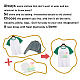 ガラスホットフィックスラインストーン  アップリケの鉄  マスクと衣装のアクセサリー  洋服用  バッグ  パンツ  言葉  297x210mm DIY-WH0303-206-5