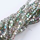 Chapelets de perles en verre électroplaqué EGLA-F121-HP-A02-1