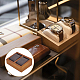 長方形の木製ダブルブレスレット時計ディスプレイスタンド  枕  写真の小道具  ゴールデンロッド  13.3x9.6x4.8cm ODIS-WH0030-39-5