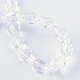 Chapelets de perles en verre transparent X-GLAA-R024-6x8mm-06-2