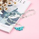 Personalized Acrylic Curb Chain Necklaces NJEW-JN03431-02-4