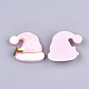 樹脂カボション  クリスマスの帽子  ピンク  25x28x5.5mm CRES-T013-28-2