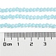 Hebras de perlas de vidrio transparentes pintadas para hornear DGLA-F029-J2mm-10-5