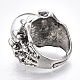 Adjustable Alloy Glass Finger Rings X-RJEW-T006-02A-3