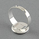 Brass Pad Ring Settings X-MAK-S018-16mm-JN003S-2