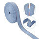 ステッチデニムリボン  服飾材料  DIYクラフトヘアクリップアクセサリーと縫製装飾用  コーンフラワーブルー  2.5cm  10 M /袋 OCOR-TAC0009-04C-01-3