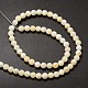 Natural Mother of Pearl Shell Round Bead Strands BSHE-M022-29A-2
