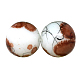 Chapelets de perles en verre drawbench peint X-DGLA-S106-8mm-AD29-1