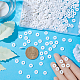 SUNNYCLUE 1 Box 1000Pcs+ White Heishi Beads Clay Beads 8mm Heishi Clay Beads Bulk Heishi Bead Flat Disc Bead Heishi Vinyl Bead Spacer Loose Beads for Jewelry Making DIY Bracelets Necklaces Supplies CLAY-SC0001-58B-02-3