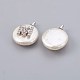 Natural Cultured Freshwater Pearl Pendants PEAR-F008-30P-M-2