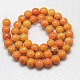 Synthetic Fossil Beads Strands G-L028-6mm-10-3