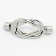 Platinum Plated Alloy Magnetic Clasps PALLOY-N0049-08P-NF-1