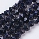 Synthetische blauen goldstone Perlen Stränge G-J372-18-6mm-1