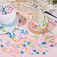 Sunnyclue 800 pièces 8 couleurs perles en plastique opaques KY-SC0001-87-4