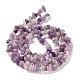 Chapelets de perles en jade lilas naturel G-P497-03A-06-3