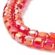 Perles de verre plaquées couleur ab GLAA-F108-12B-05-3