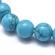 Synthetic Turquoise Jasper Bead Stretch Bracelets BJEW-K212-A-022-2