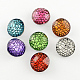 Colore misto bottoni tono platino rotonda e piatta X-RESI-S054-M-1