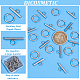 DICOSMETIC 50 Sets Toggle Clasps Round Stainless Steel IQ Toggle Clasps Bar and Ring Clasps OT Fastener Closure Clasps Jewelry T-Bar Connectors for Necklace Bracelet Jewelry Making Supplies STAS-UN0037-39-4