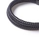 Кожаный шнур многожильных браслеты BJEW-F368-03-3