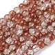 Chapelets de perles en verre craquelé peint CCG-S001-8mm-18-2