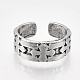 (venta de fábrica de fiestas de joyería) anillos de dedo de manguito de aleación RJEW-T008-25-1