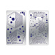 Fingerinspire 2 шт. 2 стиля на заказ 304 трафареты для штампов из нержавеющей стали DIY-FG0001-93-2