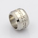 Mixed 304 Stainless Steel Column Large Hole Beads STAS-N020-17-3