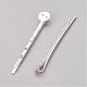 Silver Color Plated Iron Hair Bobby Pin Findings X-PHAR-Q017-S1-2
