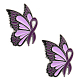 Pin esmaltado en forma de mariposa con cinta JEWB-WH0023-45-2