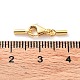 925スターリングシルバーカニカン  コードエンドとスタンプ925個付き  ゴールドカラー  20mm  内径：1mm STER-P055-03A-G-3