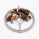 Tree of Life Natural Mookaite Bead Brass Wire Wrapped Big Pendants KK-L136-03E-NR-1