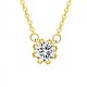 Fashion Brass Cubic Zirconia Pendant Necklaces NJEW-BB21787-A-1