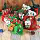 7 piezas 7 telas no tejidas navideñas de estilo bolsas de dulces decoraciones ABAG-SZ0001-16-5