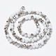 Chapelets de perles en verre opaque électrolytique EGLA-A034-P8mm-E11-2