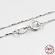 Rhodium Plated 925 Sterling Silver Coreana Chain Necklaces STER-M086-17A-1