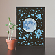 FINGERINSPIRE 6 Pcs Layered Space Theme Stencil 15x15cm Moon Earth Painting Template Plastic Astronaut Rocket Spaceship Patterns Stencils Reusable Moon Stars Stencil for Home Wood Floor Wall Decor DIY-WH0172-853-7