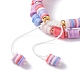 Handgefertigte geflochtene Perlenarmbänder aus Polymer-Ton BJEW-TA00043-8