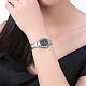 カップルの腕時計  女性用ステンレススチール防水クォーツ腕時計  合金の腕時計ヘッド付き  ブラック  プラチナ  190x10~19mm WACH-BB19199-01-8