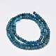 Faceted Rondelle Natural Apatite Bead Strands G-F289-48A-2